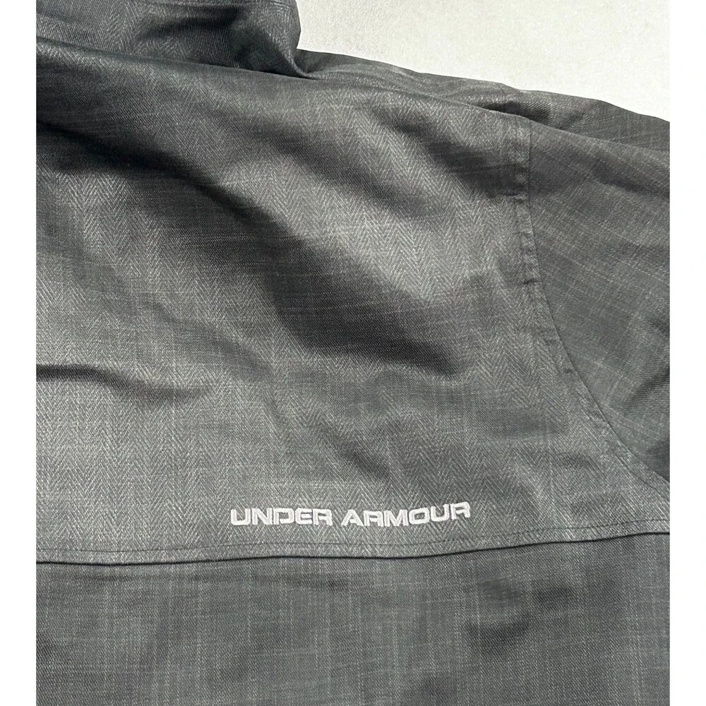 Under Armour UA Storm Team Lacrosse Jacket Mens Black Pockets Waterproof XL